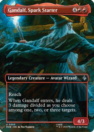 Image of Gandalf, Spark Starter (Borderless) (HOB-203) - The Hobbit