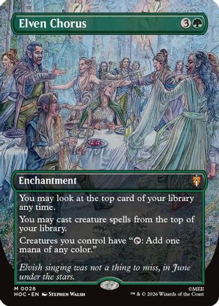 Image of Elven Chorus (Borderless) (HOC-026) - The Hobbit: Eternal-Legal
