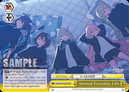 Image of Normal Everyday Life (RRR) (BAV/W129-E020R) - Blue Archive The Animation