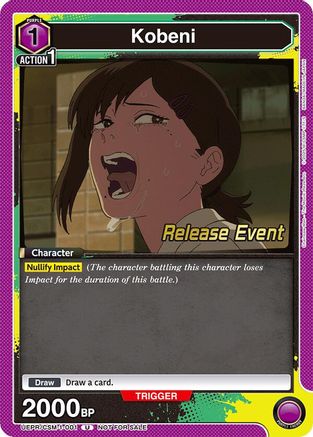 Image of Kobeni (001) (UE22BT/CSM-1-001) - UE22BT CHAINSAW MAN Release Event