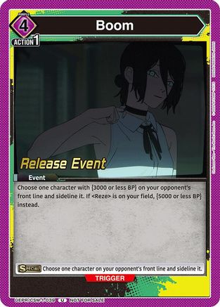 Image of Boom (UE22BT/CSM-1-039) - UE22BT CHAINSAW MAN Release Event