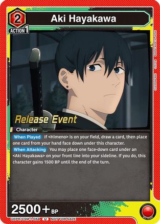 Image of Aki Hayakawa (054) (UE22BT/CSM-1-054) - UE22BT CHAINSAW MAN Release Event