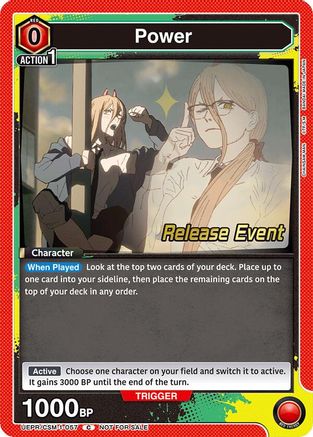Image of Power (057) (UE22BT/CSM-1-057) - UE22BT CHAINSAW MAN Release Event