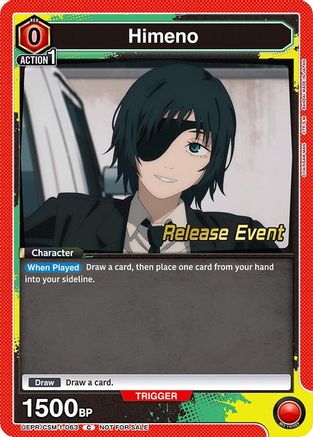Image of Himeno (063) (UE22BT/CSM-1-063) - UE22BT CHAINSAW MAN Release Event