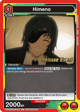 Image of Himeno (065) (UE22BT/CSM-1-065) - UE22BT CHAINSAW MAN Release Event