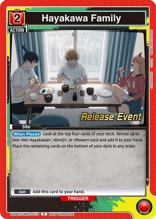 Image of Hayakawa Family (UE22BT/CSM-1-073) - UE22BT CHAINSAW MAN Release Event