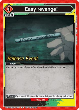 Image of Easy Revenge! (UE22BT/CSM-1-074) - UE22BT CHAINSAW MAN Release Event