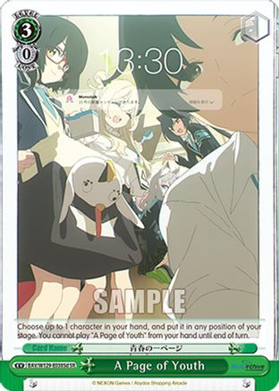 Image of A Page of Youth (SR) (D) (BAV/W129-E038Sd) - Blue Archive The Animation