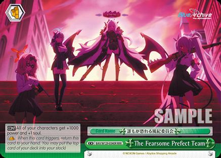 Image of The Fearsome Prefect Team (RRR) (BAV/W129-E040R) - Blue Archive The Animation
