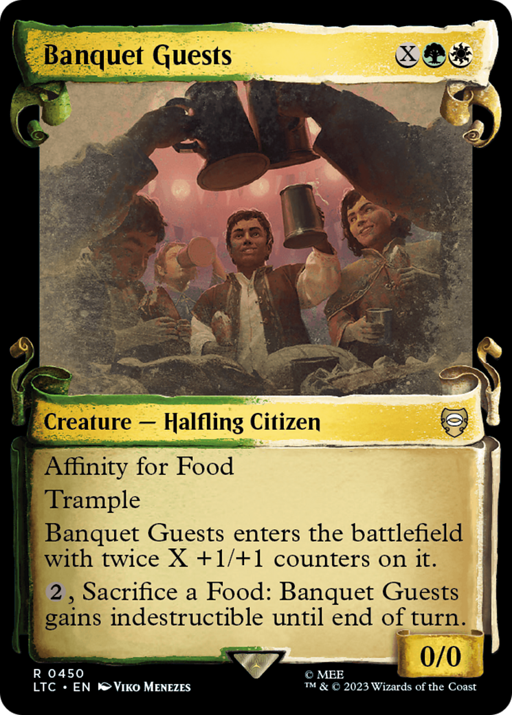 Image of Banquet Guests [The Lord of the Rings: Tales of Middle-Earth Commander Showcase Scrolls]