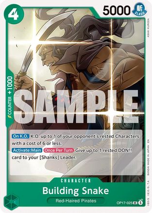 Image of Building Snake (OP17-025) - The World's Strongest Warriors