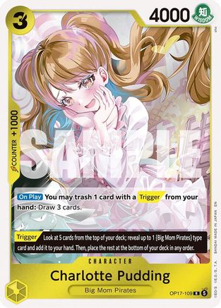 Image of Charlotte Pudding (OP17-109) - The World's Strongest Warriors Foil