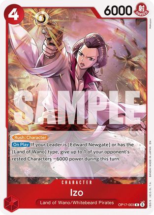 Image of Izo (OP17-003) - The World's Strongest Warriors Foil
