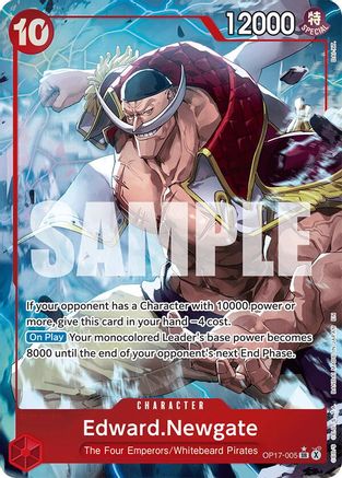 Image of Edward.Newgate (005) (Alternate Art) (OP17-005) - The World's Strongest Warriors Foil