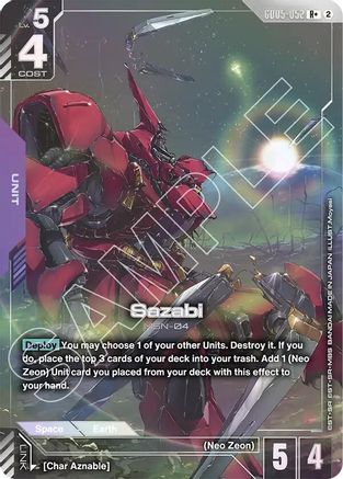 Image of Sazabi (R+) (GD05-052) - Freedom Ascension Holofoil