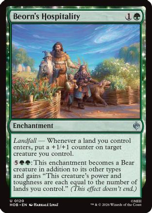 Image of Beorn's Hospitality (HOB-120) - The Hobbit Foil