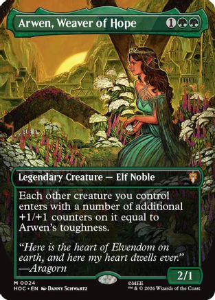 Image of Arwen, Weaver of Hope (Borderless) (HOC-024) - The Hobbit: Eternal-Legal