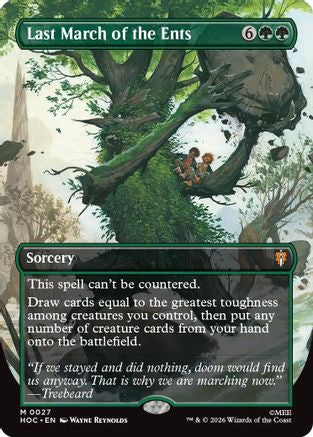 Image of Last March of the Ents (Borderless) (HOC-027) - The Hobbit: Eternal-Legal
