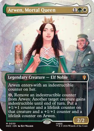 Image of Arwen, Mortal Queen (Borderless) (HOC-030) - The Hobbit: Eternal-Legal Foil