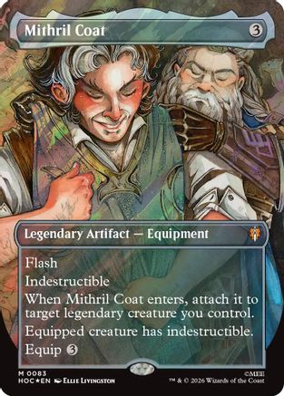 Image of Mithril Coat (Borderless) (Surge Foil) (HOC-083) - The Hobbit: Eternal-Legal Foil