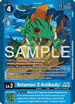 Image of Betamon (X Antibody) (P) - Limited Card Pack -Final Crest- Foil