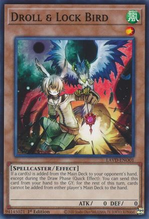 Image of Droll & Lock Bird (LAVD-ENO01) (LAVD-ENO01) - Legendary Arc-V Decks 1st Edition