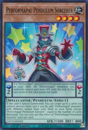 Image of Performapal Pendulum Sorcerer (LAVD-ENO02) - Legendary Arc-V Decks 1st Edition