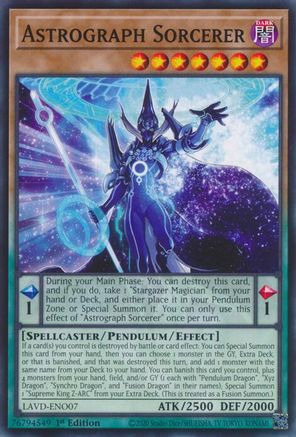Image of Astrograph Sorcerer (LAVD-ENO07) - Legendary Arc-V Decks 1st Edition