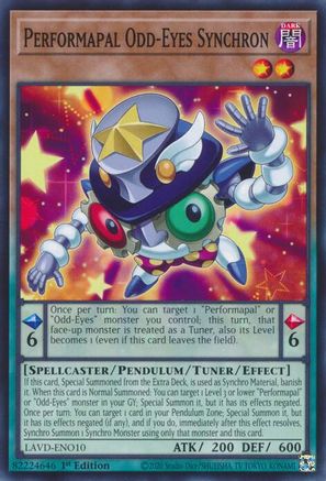 Image of Performapal Odd-Eyes Synchron (LAVD-ENO10) - Legendary Arc-V Decks 1st Edition
