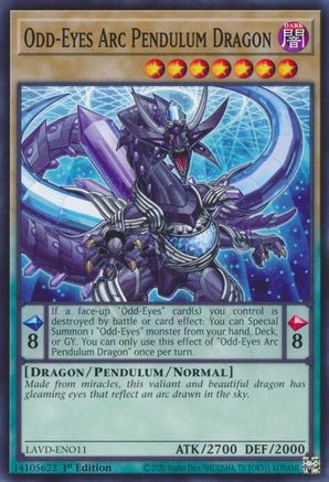 Image of Odd-Eyes Arc Pendulum Dragon (LAVD-ENO11) - Legendary Arc-V Decks 1st Edition