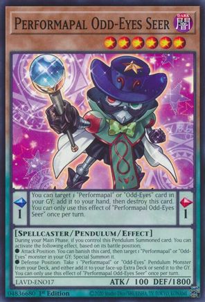 Image of Performapal Odd-Eyes Seer (LAVD-ENO17) - Legendary Arc-V Decks 1st Edition