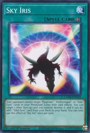 Image of Sky Iris (LAVD-ENO19) - Legendary Arc-V Decks 1st Edition