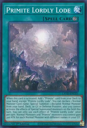 Image of Primite Lordly Lode (LAVD-ENO21) - Legendary Arc-V Decks 1st Edition