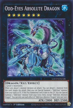 Image of Odd-Eyes Absolute Dragon (LAVD-ENO28) - Legendary Arc-V Decks 1st Edition