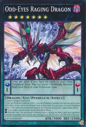 Image of Odd-Eyes Raging Dragon (LAVD-ENO29) - Legendary Arc-V Decks 1st Edition
