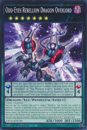 Image of Odd-Eyes Rebellion Dragon Overlord (LAVD-ENO30) - Legendary Arc-V Decks 1st Edition