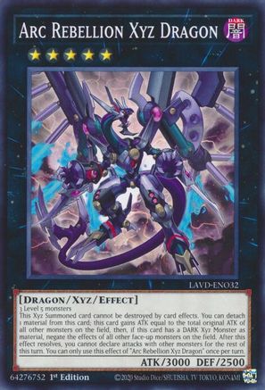 Image of Arc Rebellion Xyz Dragon (LAVD-ENO32) - Legendary Arc-V Decks 1st Edition