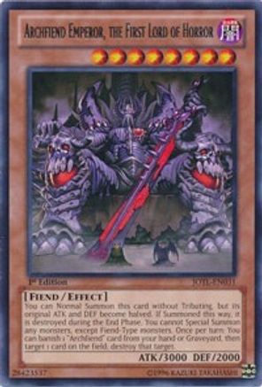 Image of Archfiend Emperor, the First Lord of Horror [JOTL-EN031] Rare