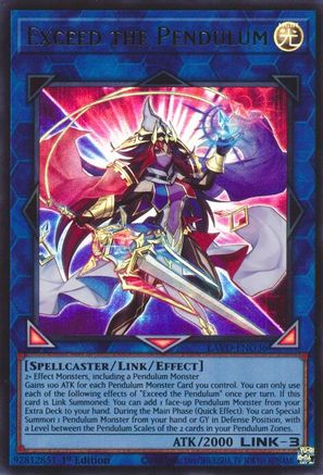 Image of Exceed the Pendulum (LAVD-ENO36) - Legendary Arc-V Decks 1st Edition
