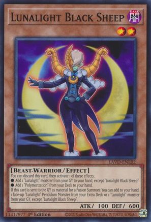 Image of Lunalight Black Sheep (LAVD-ENL02) - Legendary Arc-V Decks 1st Edition