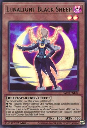 Image of Lunalight Black Sheep (UR) (LAVD-ENL02) - Legendary Arc-V Decks 1st Edition