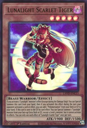 Image of Lunalight Scarlet Tiger (LAVD-ENL13) - Legendary Arc-V Decks 1st Edition