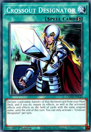 Image of Crossout Designator (LAVD-ENL21) - Legendary Arc-V Decks 1st Edition