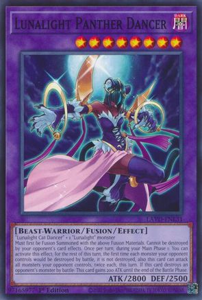 Image of Lunalight Panther Dancer (LAVD-ENL31) - Legendary Arc-V Decks 1st Edition