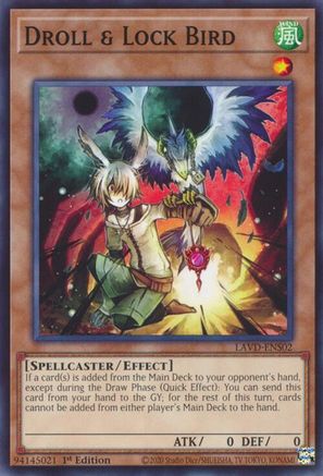 Image of Droll & Lock Bird (LAVD-ENS02) (LAVD-ENS02) - Legendary Arc-V Decks 1st Edition