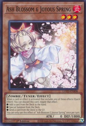 Image of Ash Blossom & Joyous Spring (LAVD-ENS08) (LAVD-ENS08) - Legendary Arc-V Decks 1st Edition