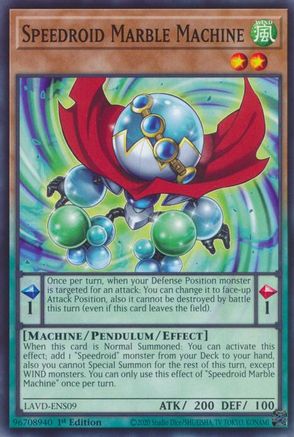 Image of Speedroid Marble Machine (LAVD-ENS09) - Legendary Arc-V Decks 1st Edition