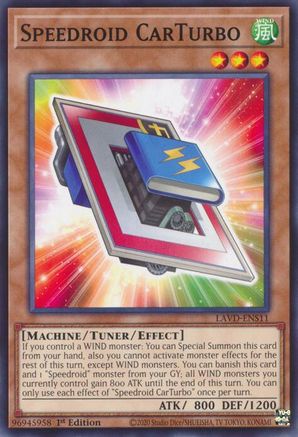 Image of Speedroid CarTurbo (LAVD-ENS11) - Legendary Arc-V Decks 1st Edition
