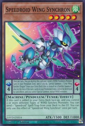 Image of Speedroid Wing Synchron (LAVD-ENS14) - Legendary Arc-V Decks 1st Edition