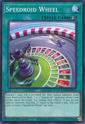 Image of Speedroid Wheel (LAVD-ENS19) - Legendary Arc-V Decks 1st Edition